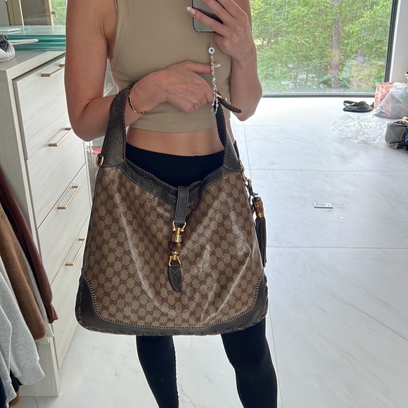 Gucci New Jackie Bag GG Coated Canvas Large - Picture 12 of 16